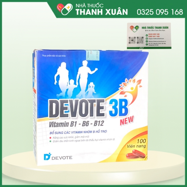 Devote 3B - Hỗ trợ bổ sung các vitamin nhóm B